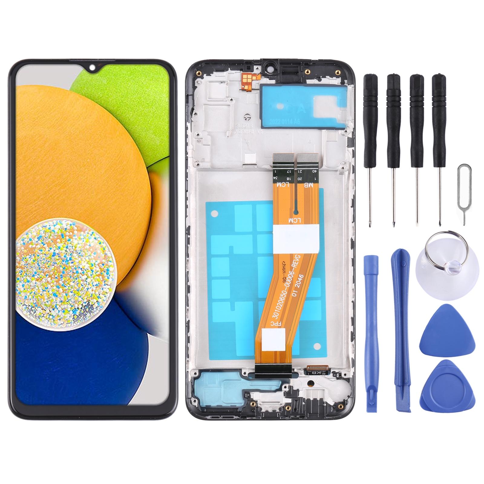 OEM LCD Screen for Samsung Galaxy A21s - SM-A217 Digitizer Full Assembly with Frame Black