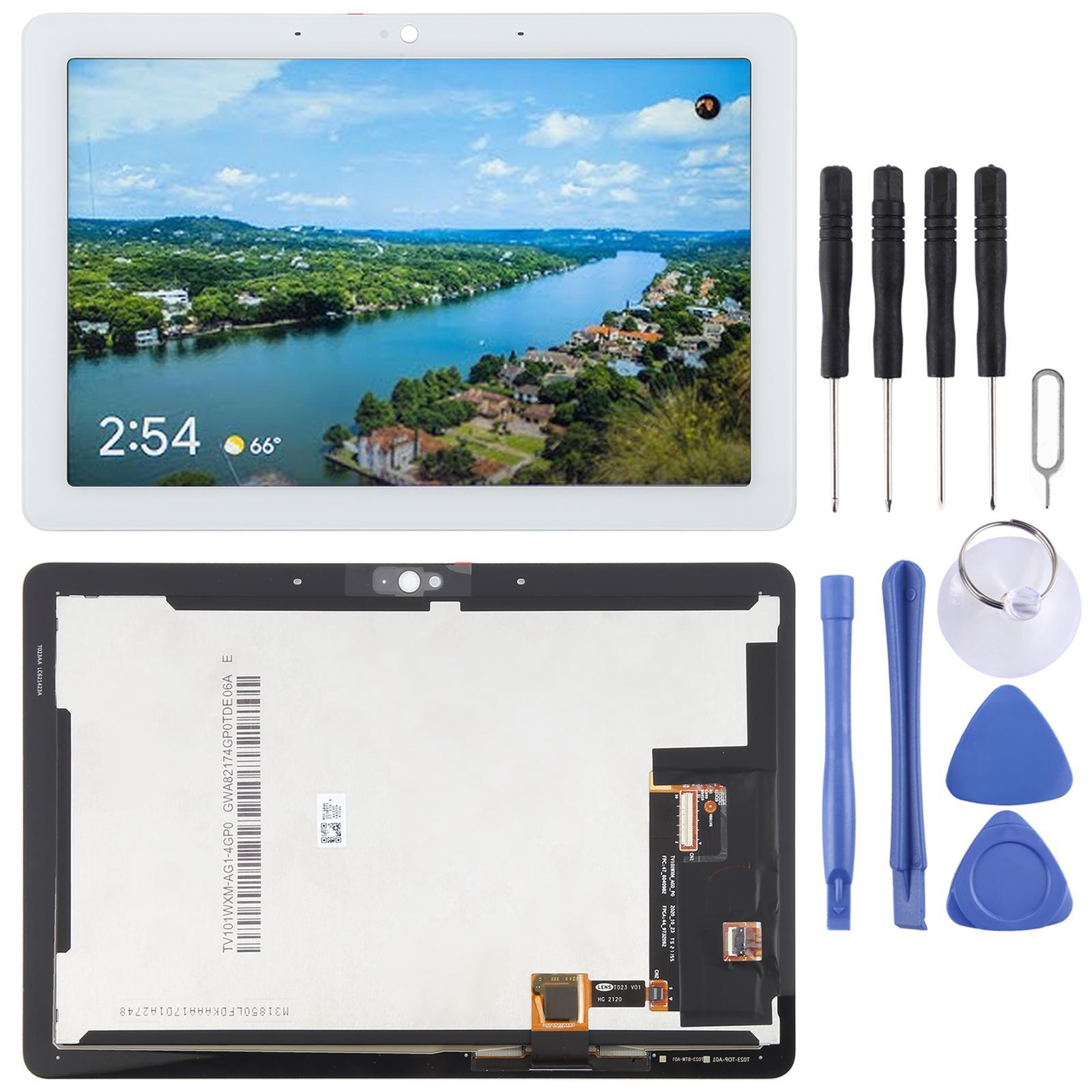for google nest hub max original lcd screen with digitizer full assembly white