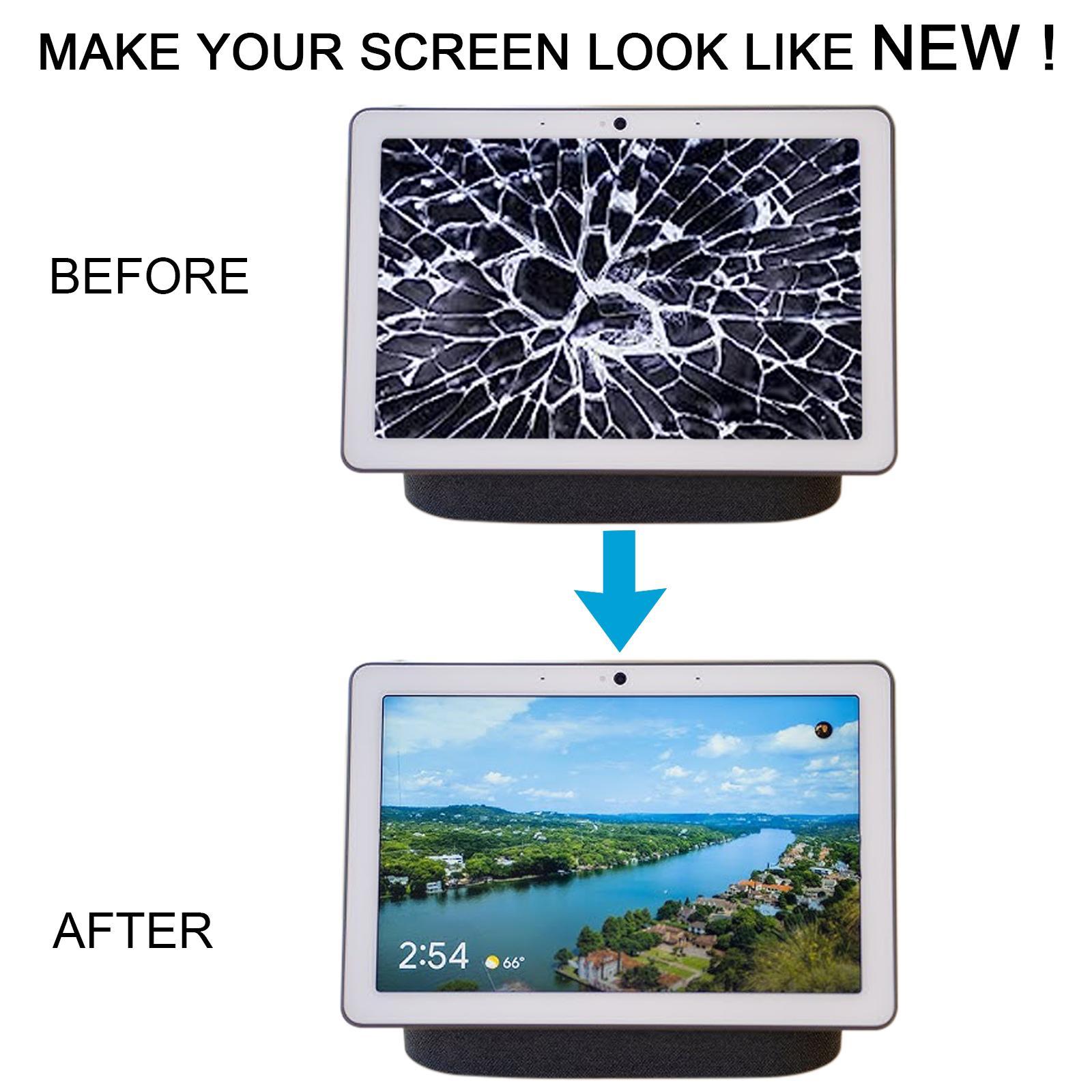 For Google Nest HUB Max Original LCD Screen with Digitizer Full Assembly White