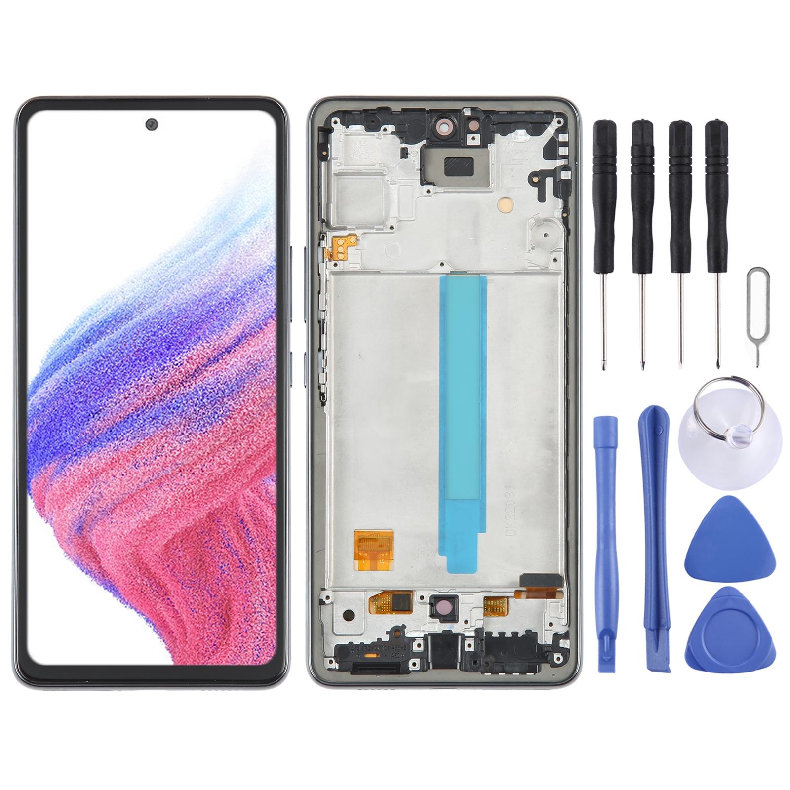 OEM LCD Screen for Samsung Galaxy A21s - SM-A217 Digitizer Full Assembly with Frame Black