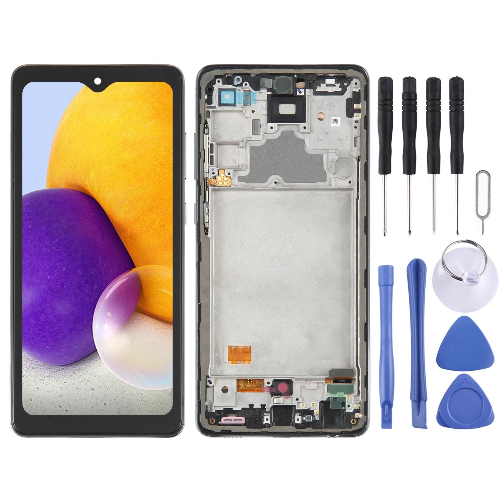 OEM LCD Screen for Samsung Galaxy A21s - SM-A217 Digitizer Full Assembly with Frame Black