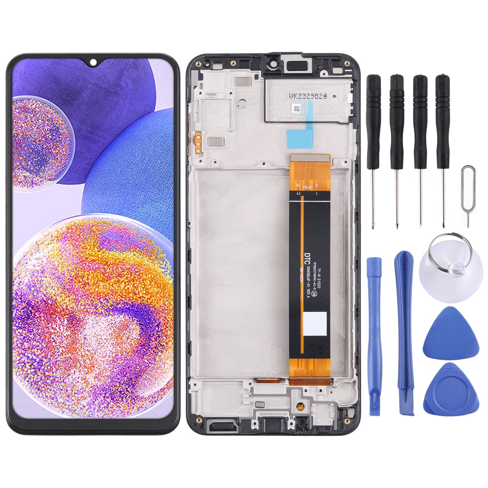 OEM LCD Screen for Samsung Galaxy A21s - SM-A217 Digitizer Full Assembly with Frame Black