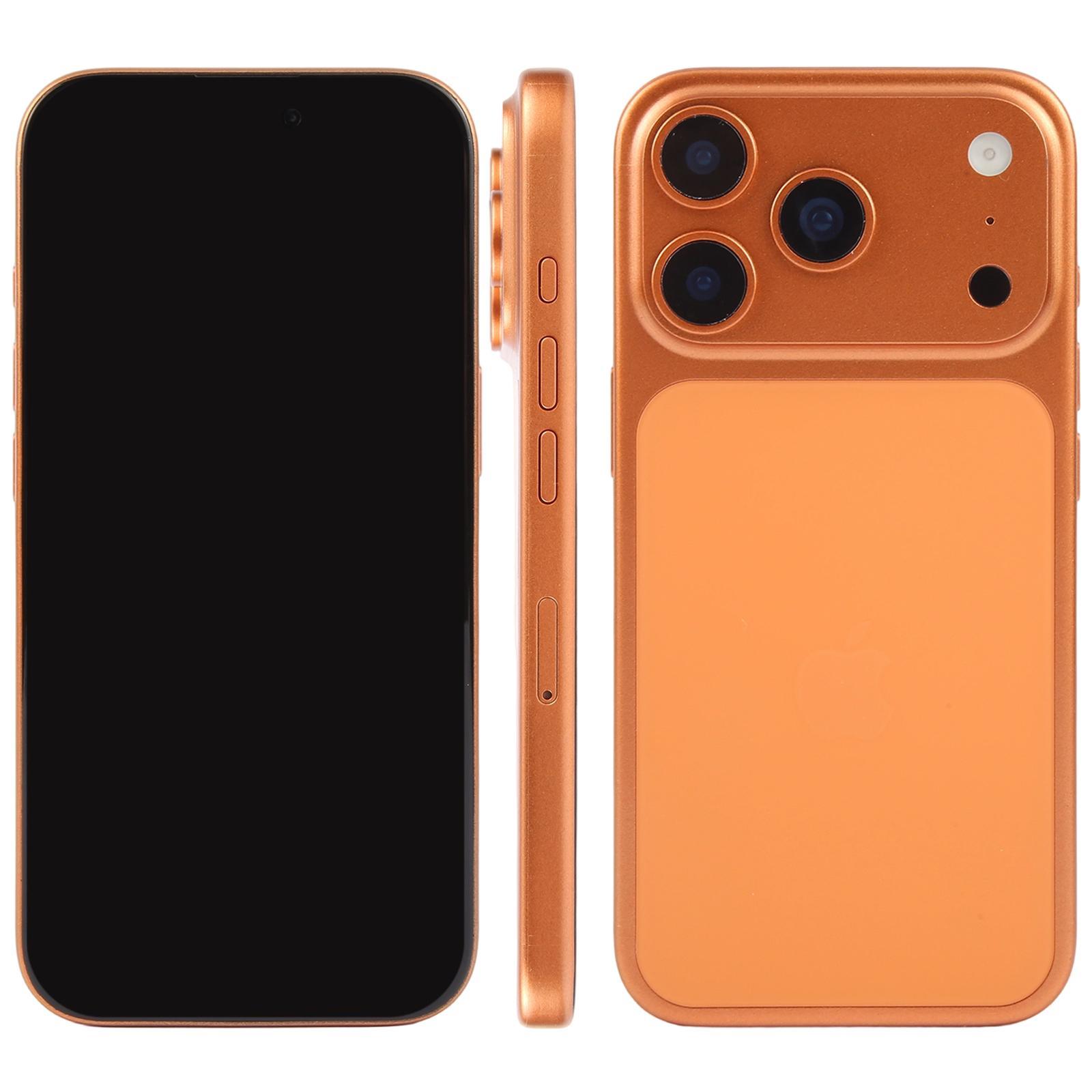 for iphone 17 pro black screen non-working fake dummy display model orange