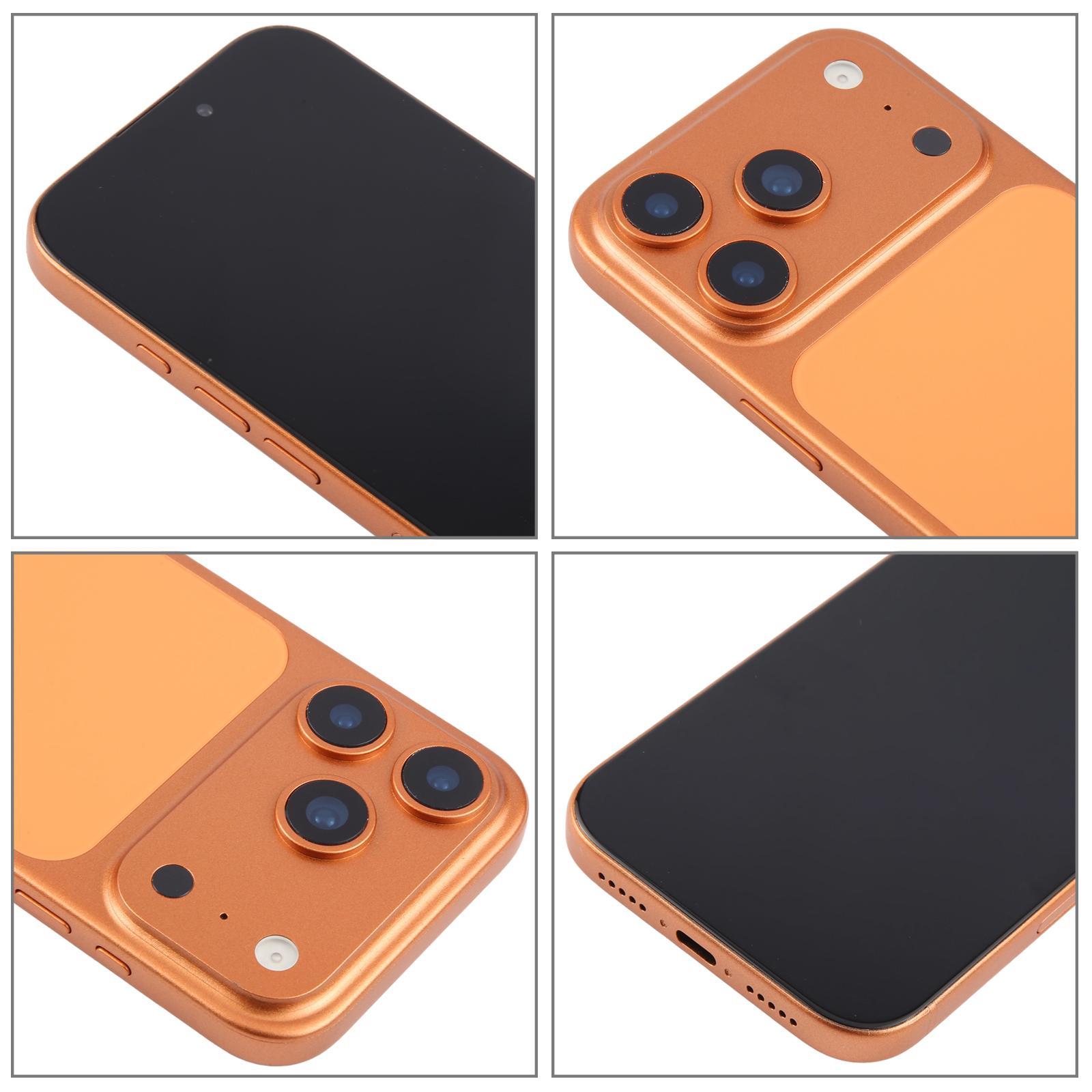 For iPhone 17 Pro Black Screen Non-Working Fake Dummy Display Model Orange