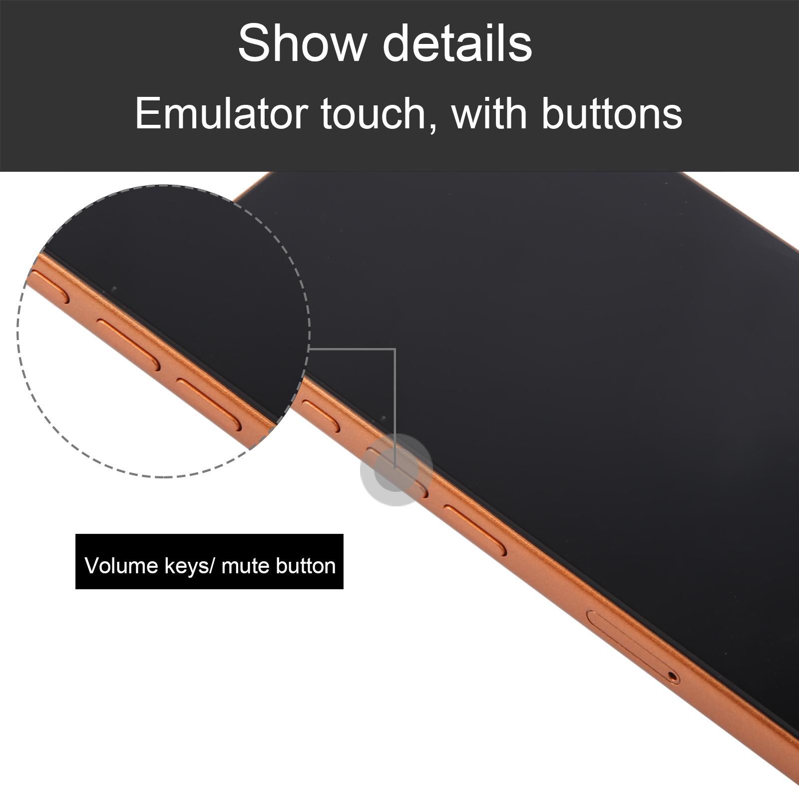 For iPhone 17 Pro Black Screen Non-Working Fake Dummy Display Model Orange