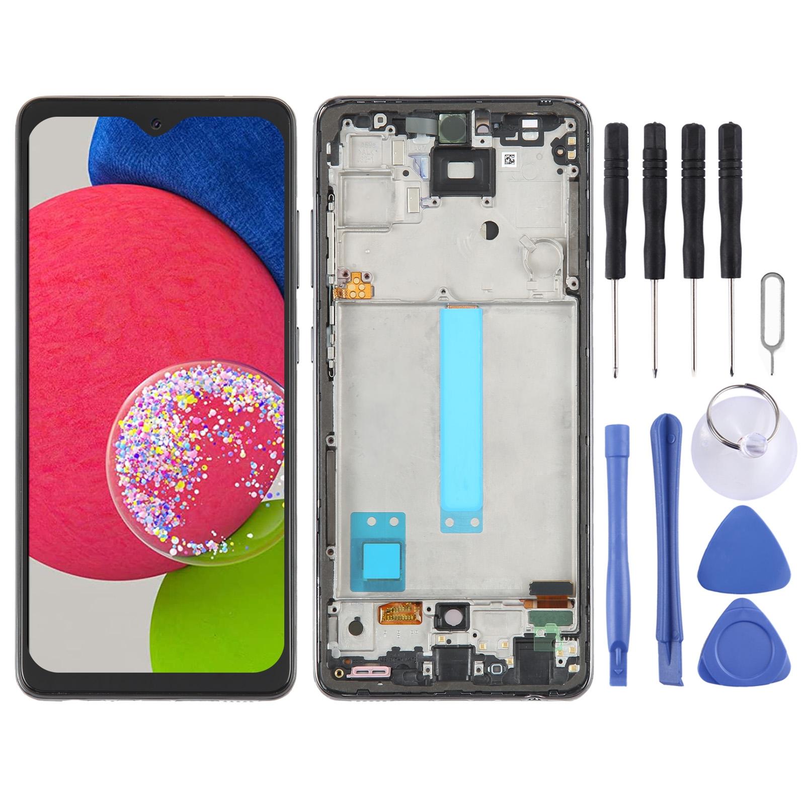 OEM LCD Screen for Samsung Galaxy A21s - SM-A217 Digitizer Full Assembly with Frame Black