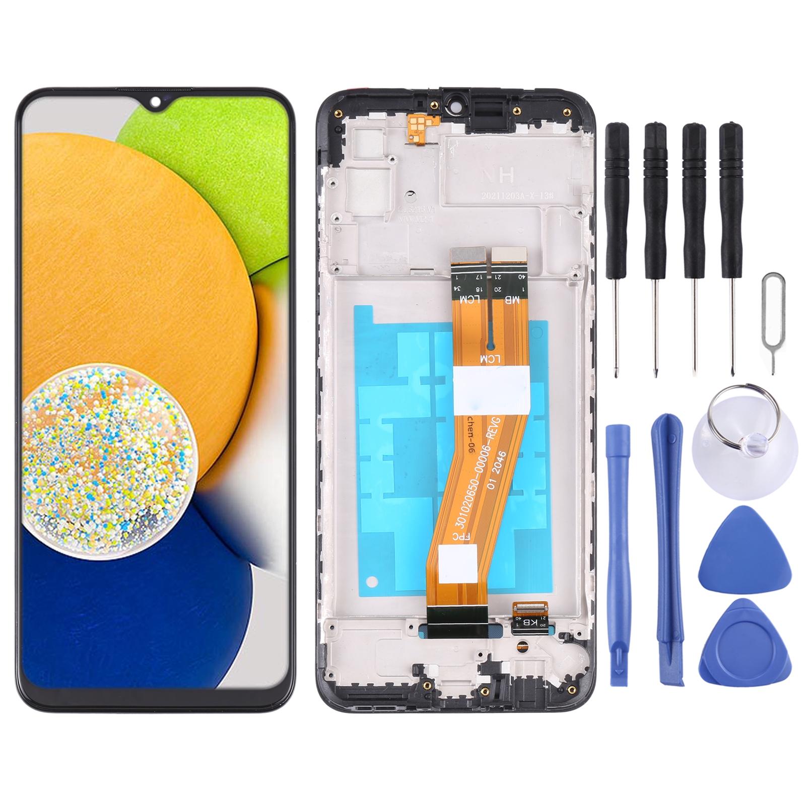 OEM LCD Screen for Samsung Galaxy A21s - SM-A217 Digitizer Full Assembly with Frame Black