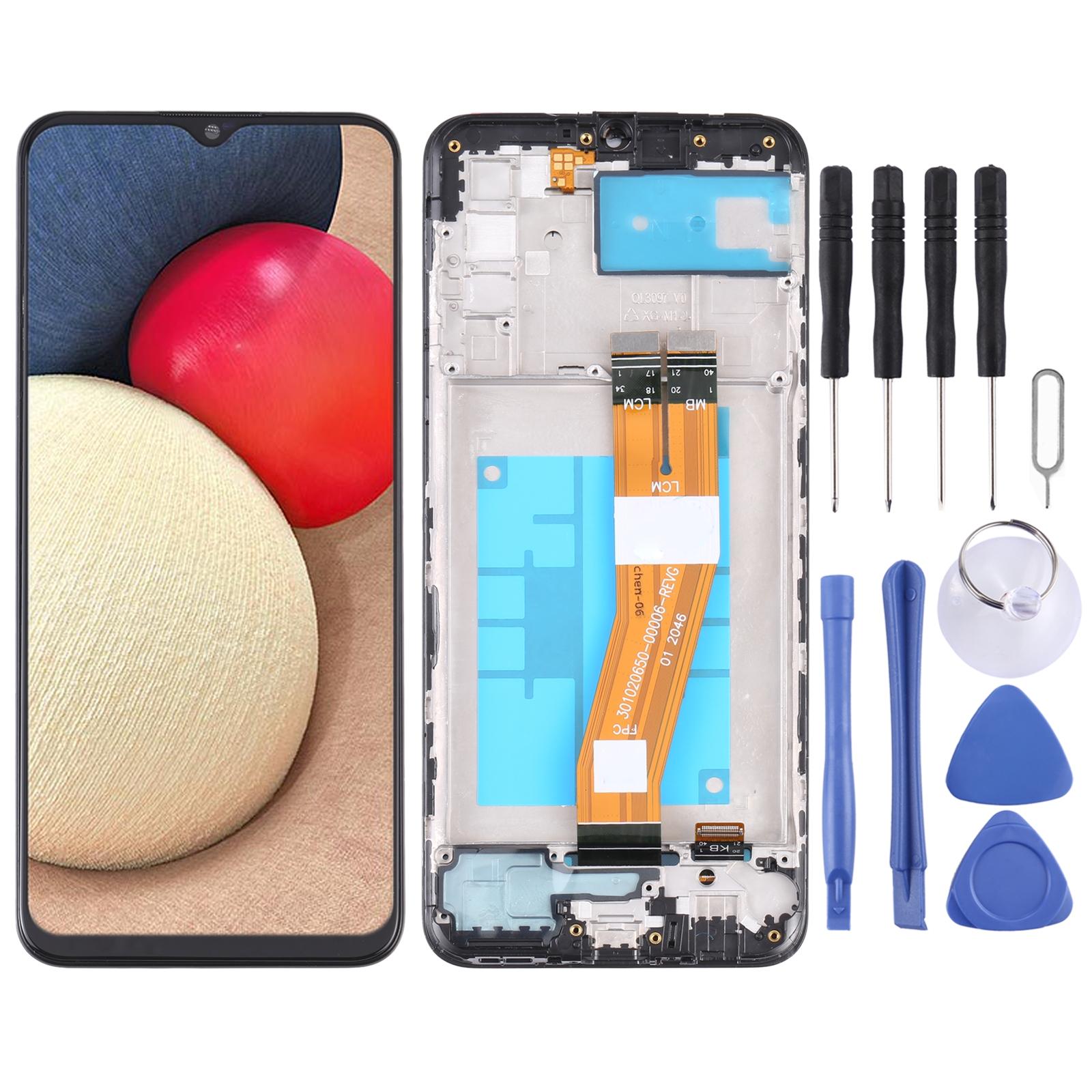 OEM LCD Screen for Samsung Galaxy A21s - SM-A217 Digitizer Full Assembly with Frame Black