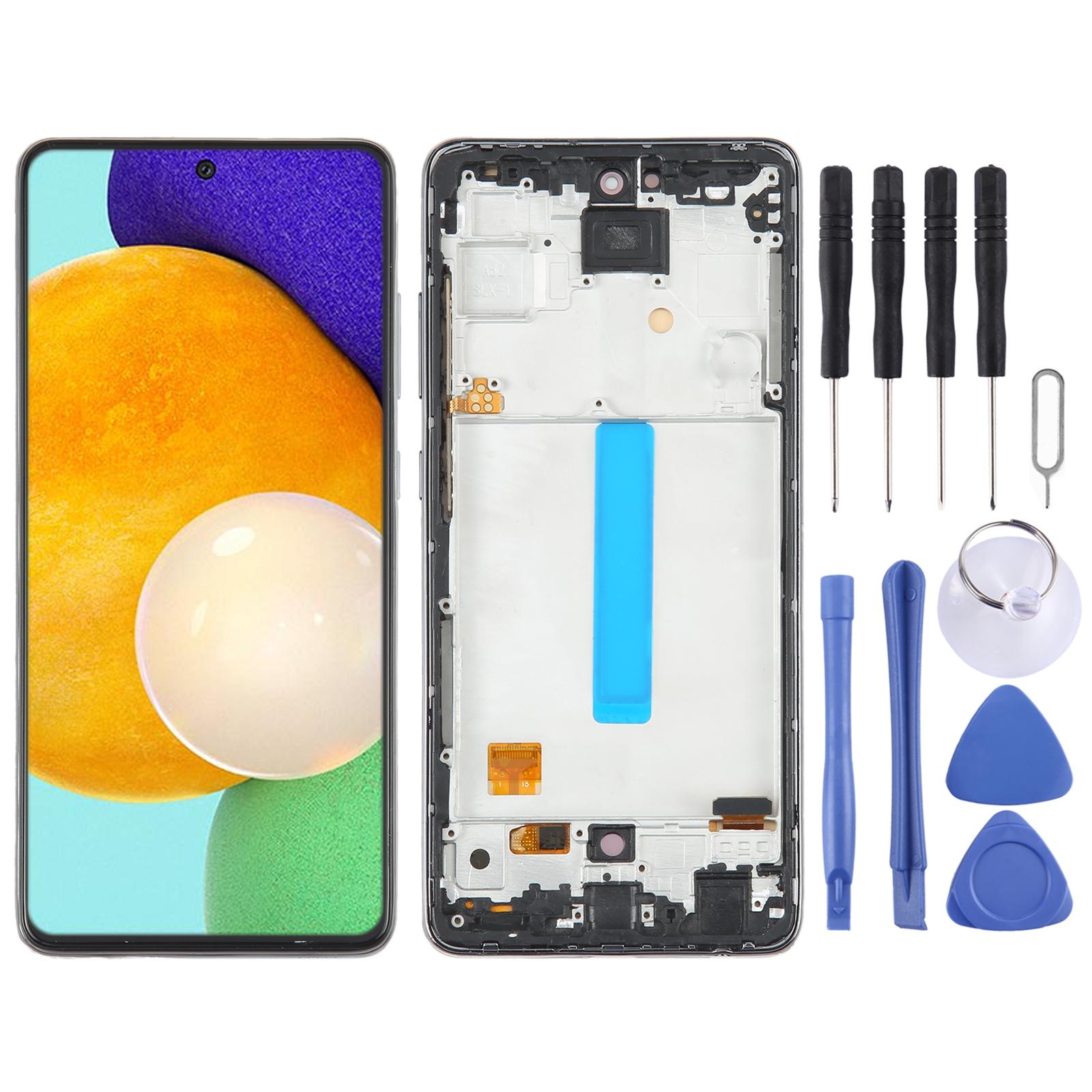 OEM LCD Screen for Samsung Galaxy A21s - SM-A217 Digitizer Full Assembly with Frame Black