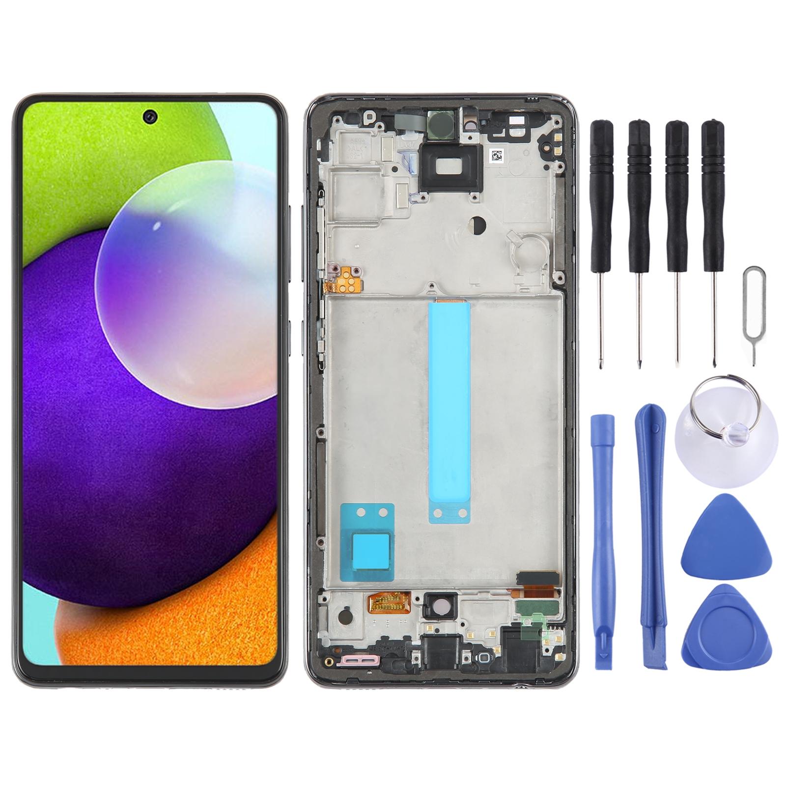 OEM LCD Screen for Samsung Galaxy A21s - SM-A217 Digitizer Full Assembly with Frame Black