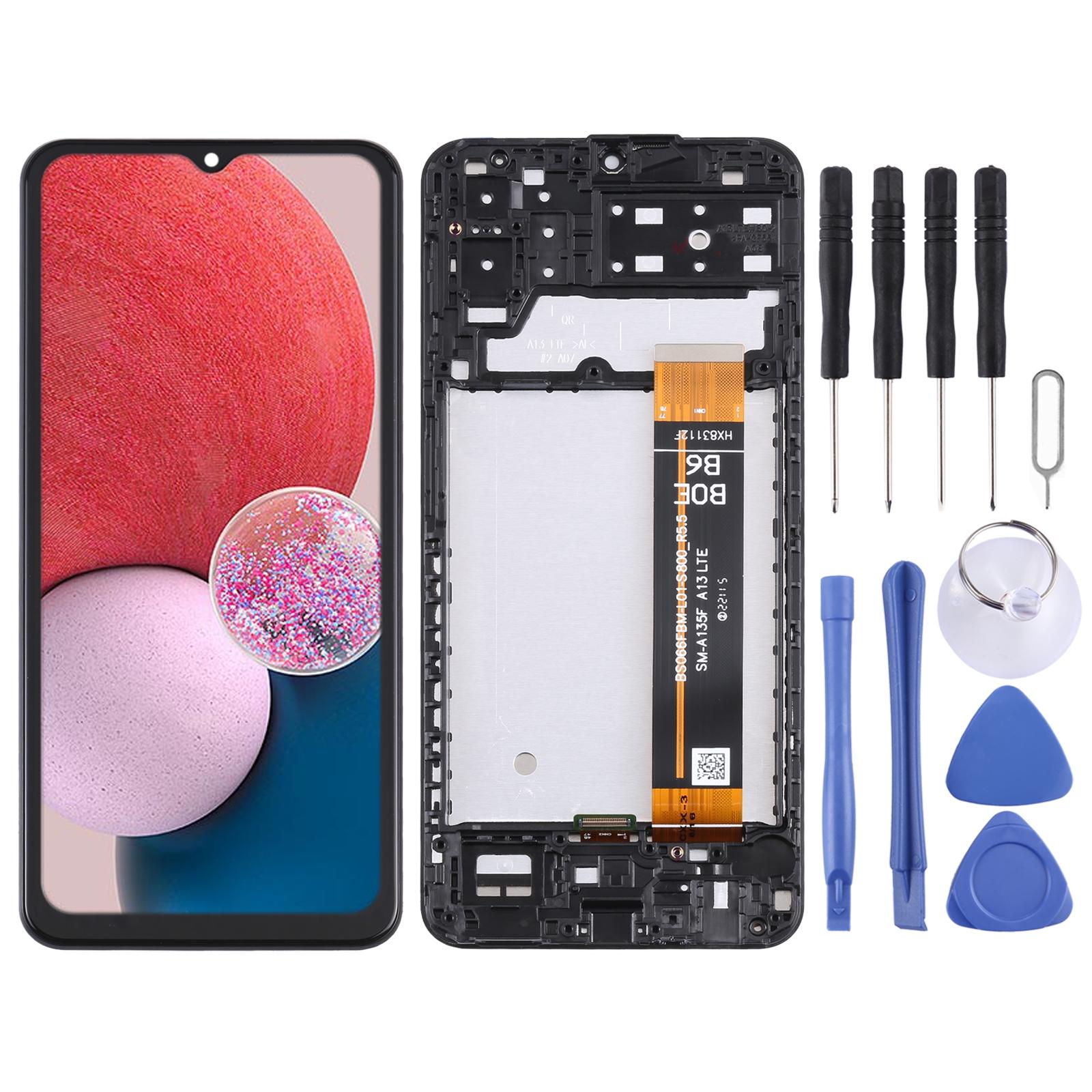 OEM LCD Screen for Samsung Galaxy A21s - SM-A217 Digitizer Full Assembly with Frame Black