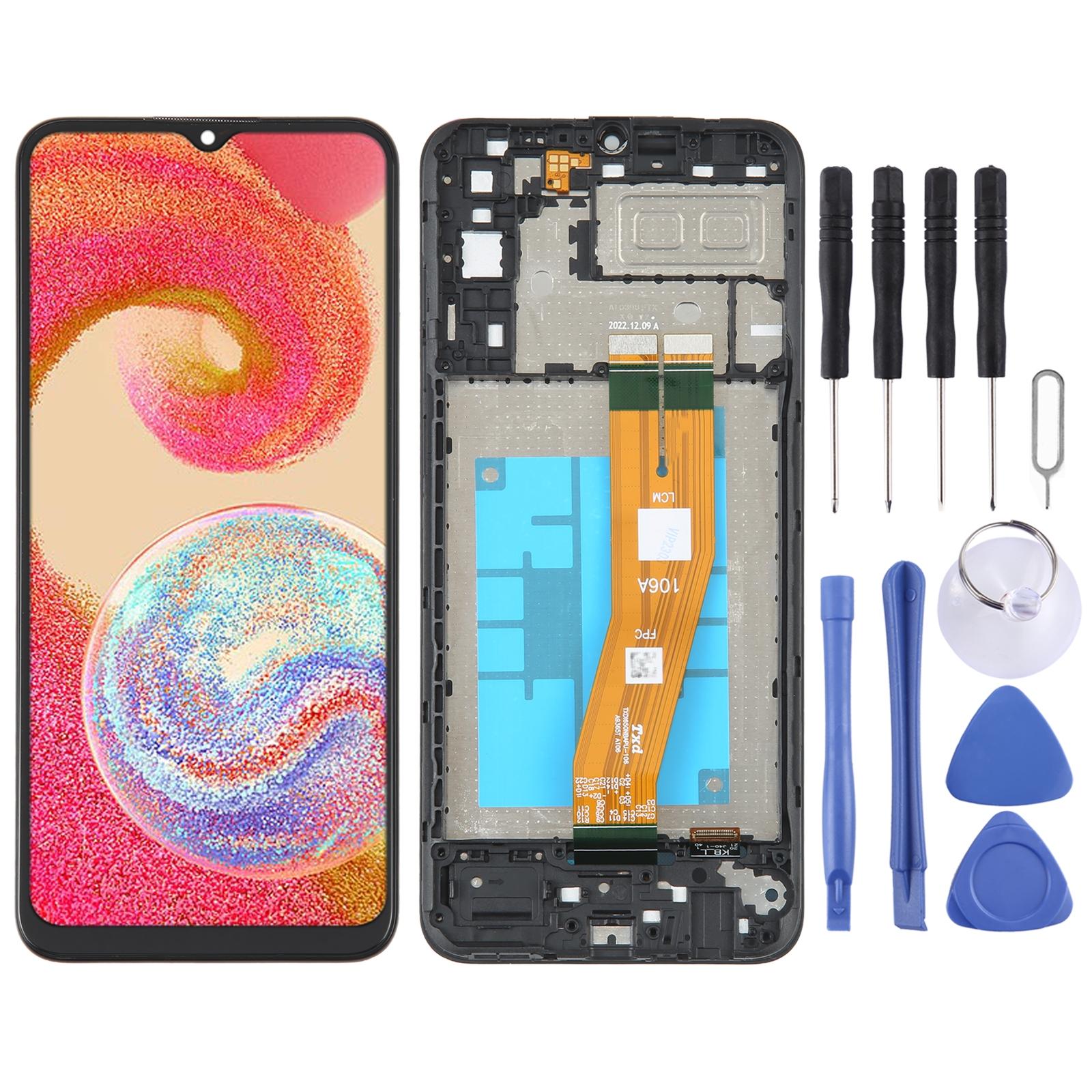 OEM LCD Screen for Samsung Galaxy A21s - SM-A217 Digitizer Full Assembly with Frame Black