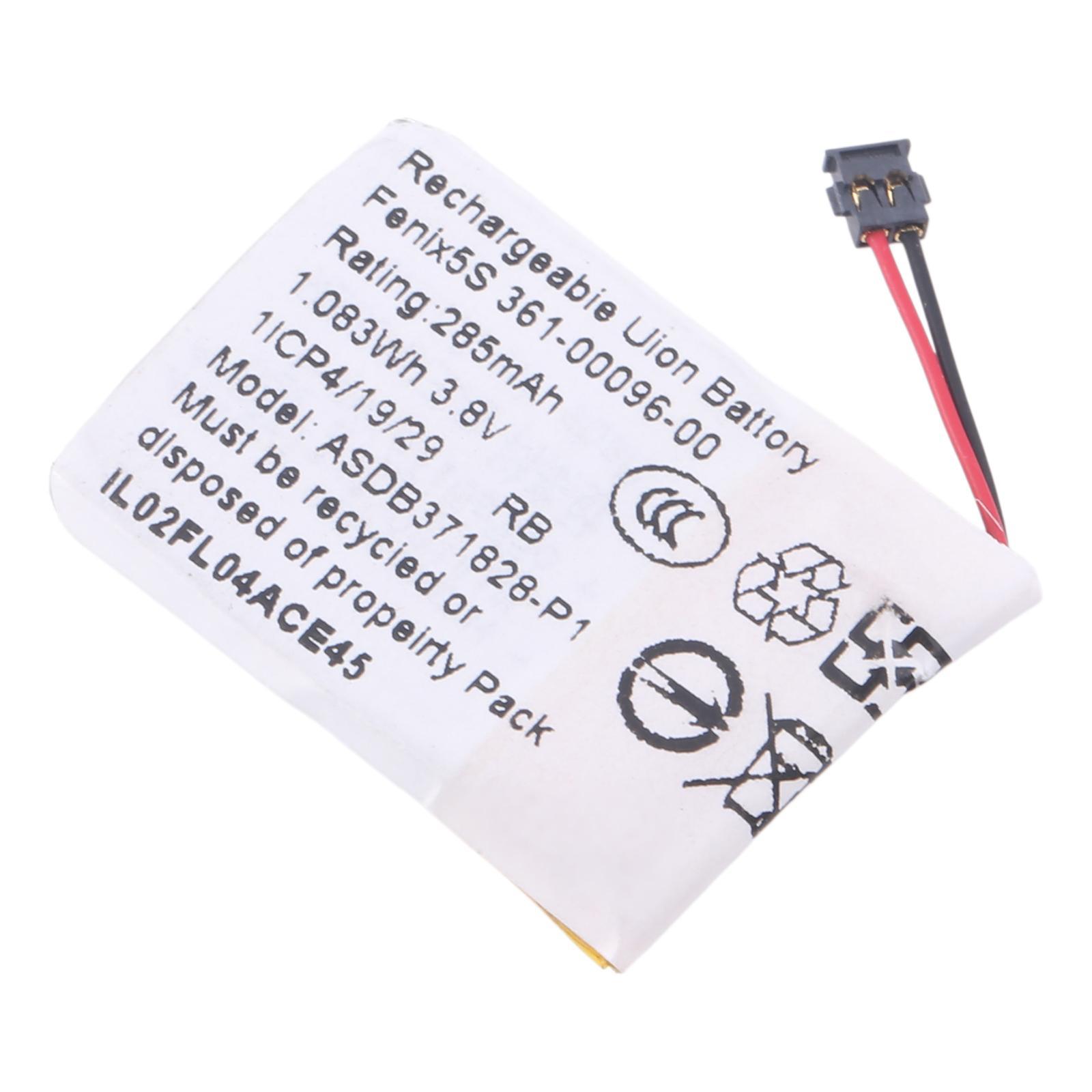 For Garmin Fenix 5S - 5S Plus 361-00096-00 285mA Battery Replacement