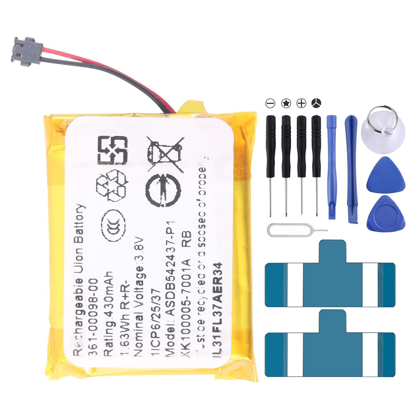 For Garmin Fenix 5X - 5X Plus 361-00098-00 500mAh Battery Replacement