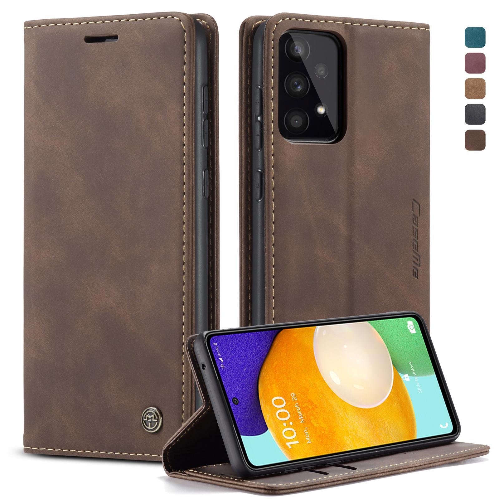For Samsung Galaxy A53 5G CaseMe 013 Multifunctional Horizontal Flip Leather Phone CaseCoffee