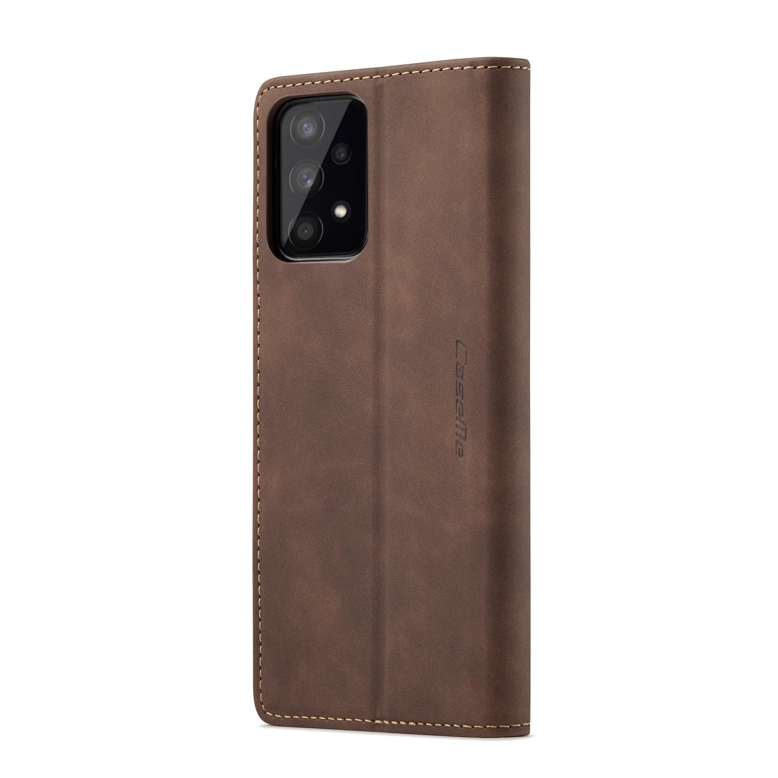 For Samsung Galaxy A53 5G CaseMe 013 Multifunctional Horizontal Flip Leather Phone CaseCoffee