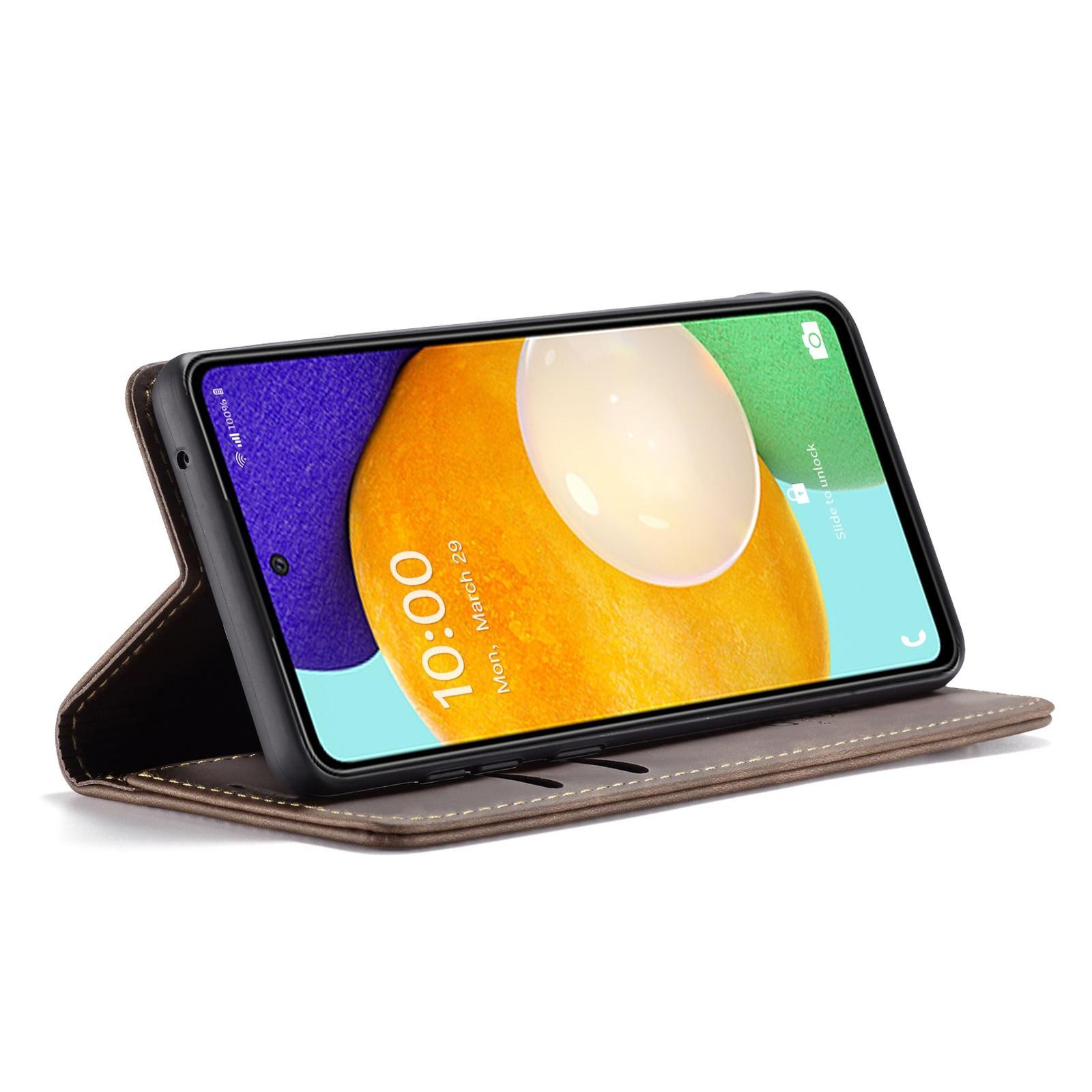 For Samsung Galaxy A53 5G CaseMe 013 Multifunctional Horizontal Flip Leather Phone CaseCoffee