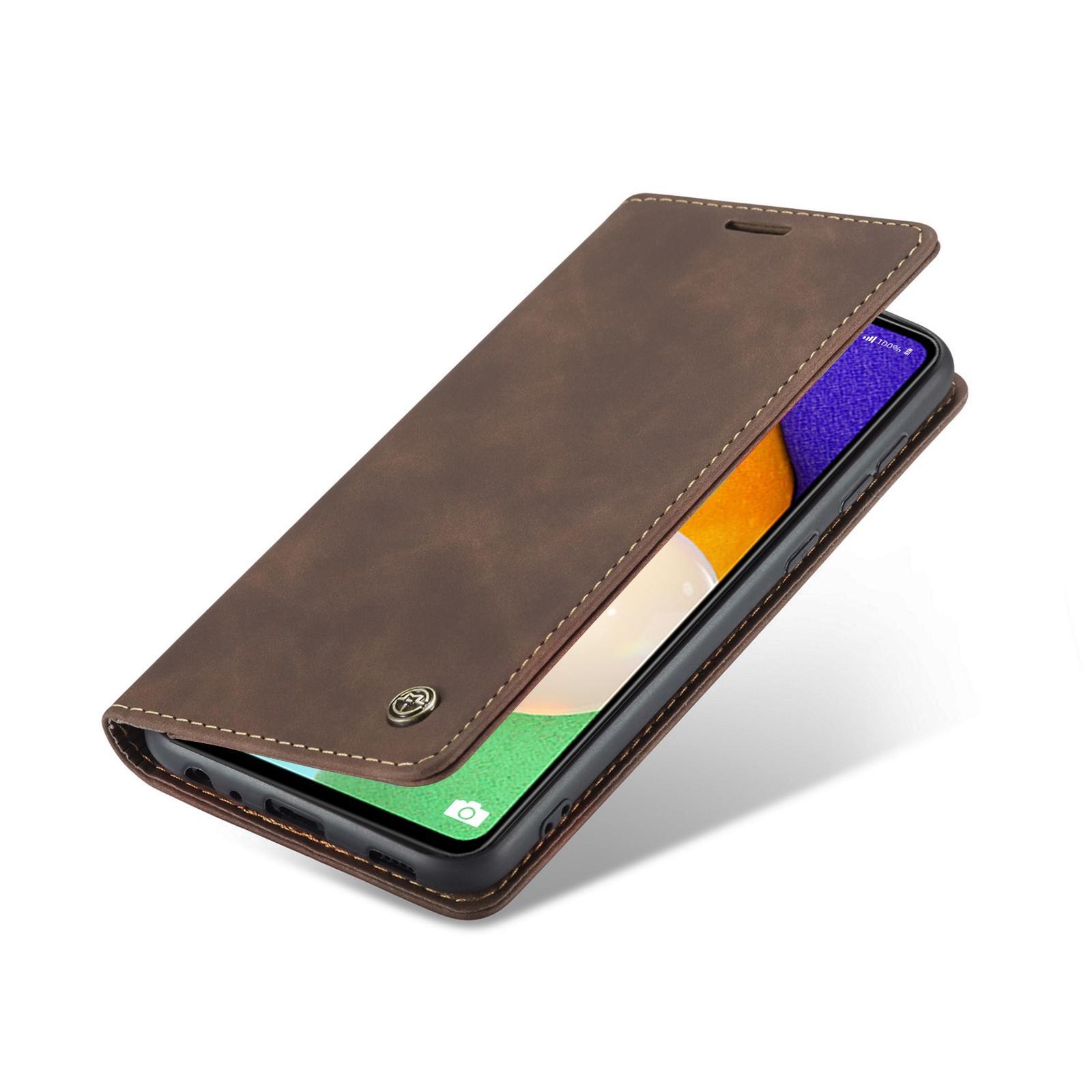 For Samsung Galaxy A53 5G CaseMe 013 Multifunctional Horizontal Flip Leather Phone CaseCoffee