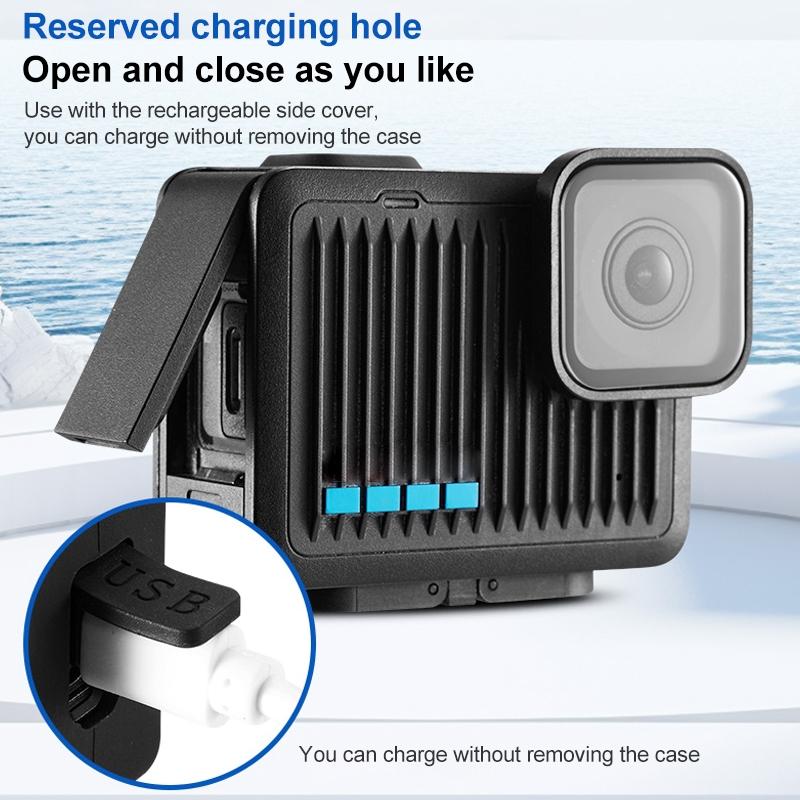 For GoPro HERO 2024 Side Interface Door Cover Black