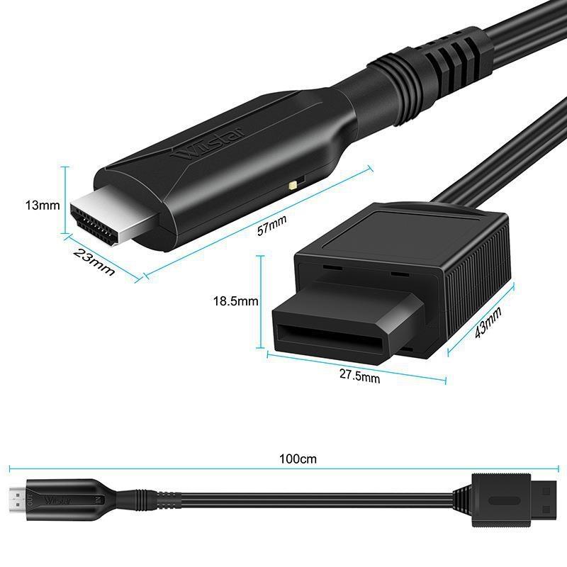 For Nintendo Wii To HDMI Converter Adapter Cable 1m 1080P For Full HD Device