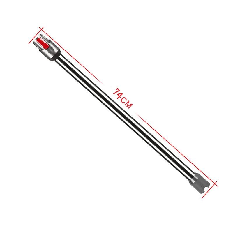 For Dyson V10 Digital Slim - V12 Vacuum Cleaner 74cm Extension Pole Metal Straight Pipe AccessoriesBlack