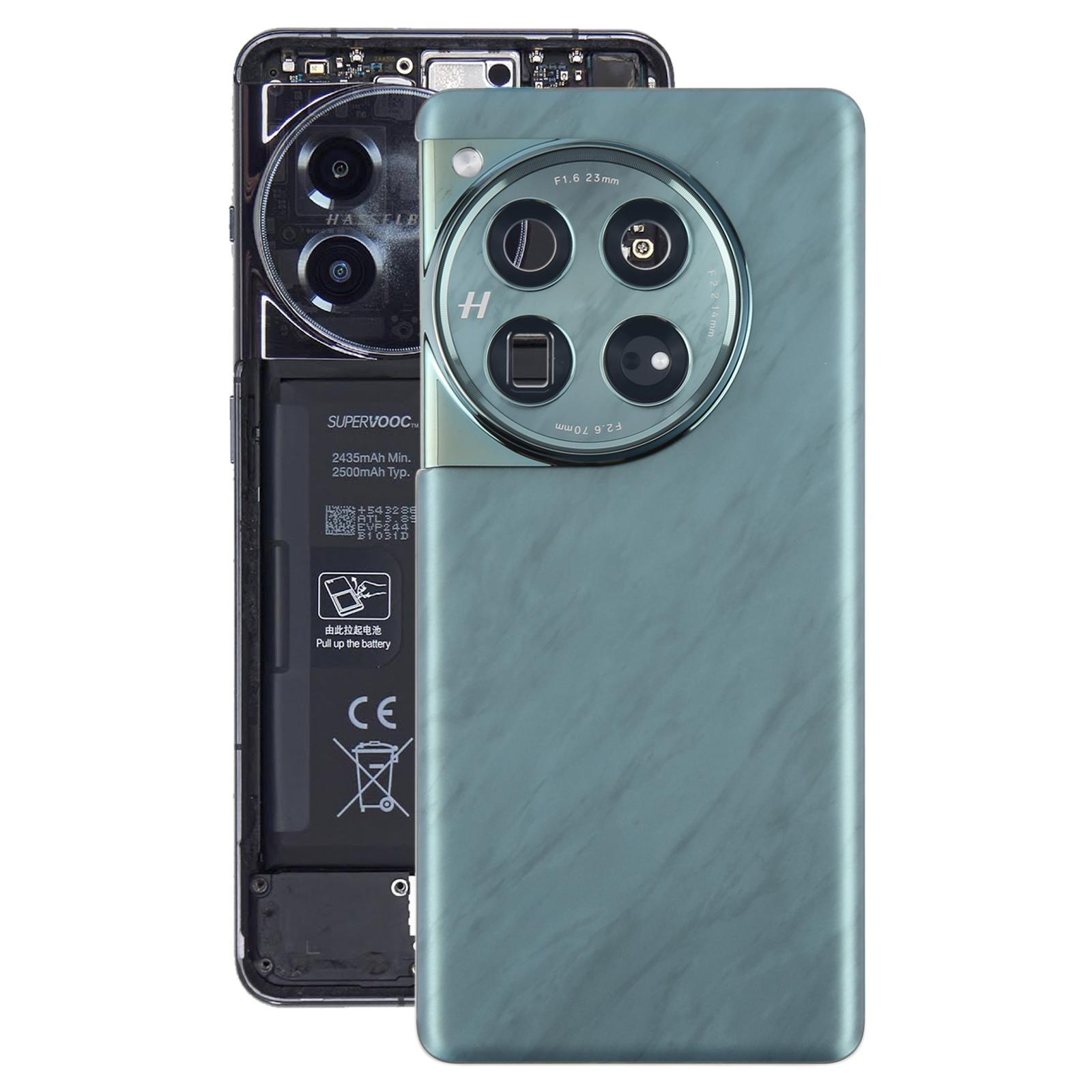 For OnePlus 12 PJD110 CPH2573 CPH2581 Original Glass Battery Back Cover with Camera LensGreen