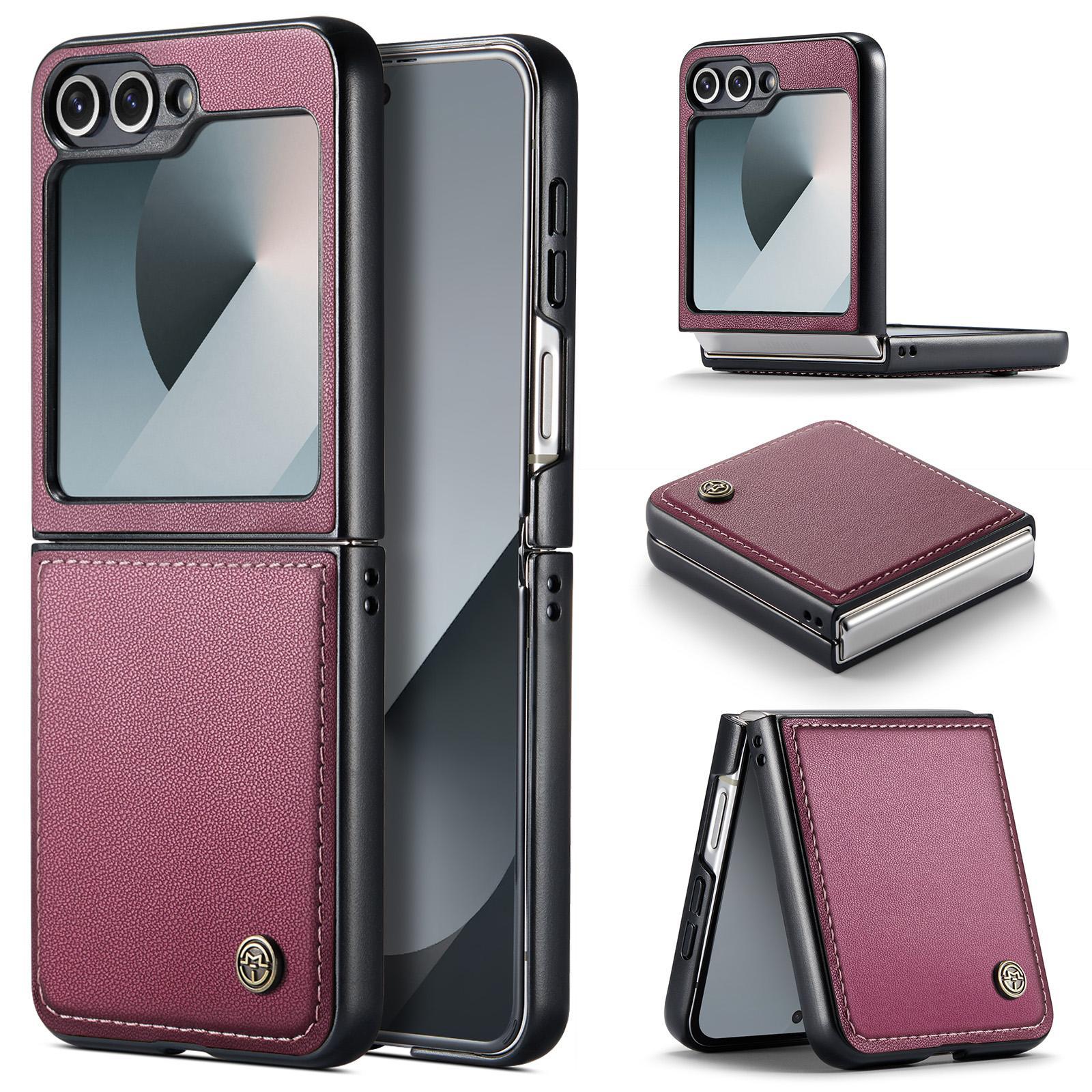 For Samsung Galaxy S25 Ultra 5G CaseMe 023 Butterfly Buckle Litchi Texture RFID Anti-theft Leather Phone CaseBlack