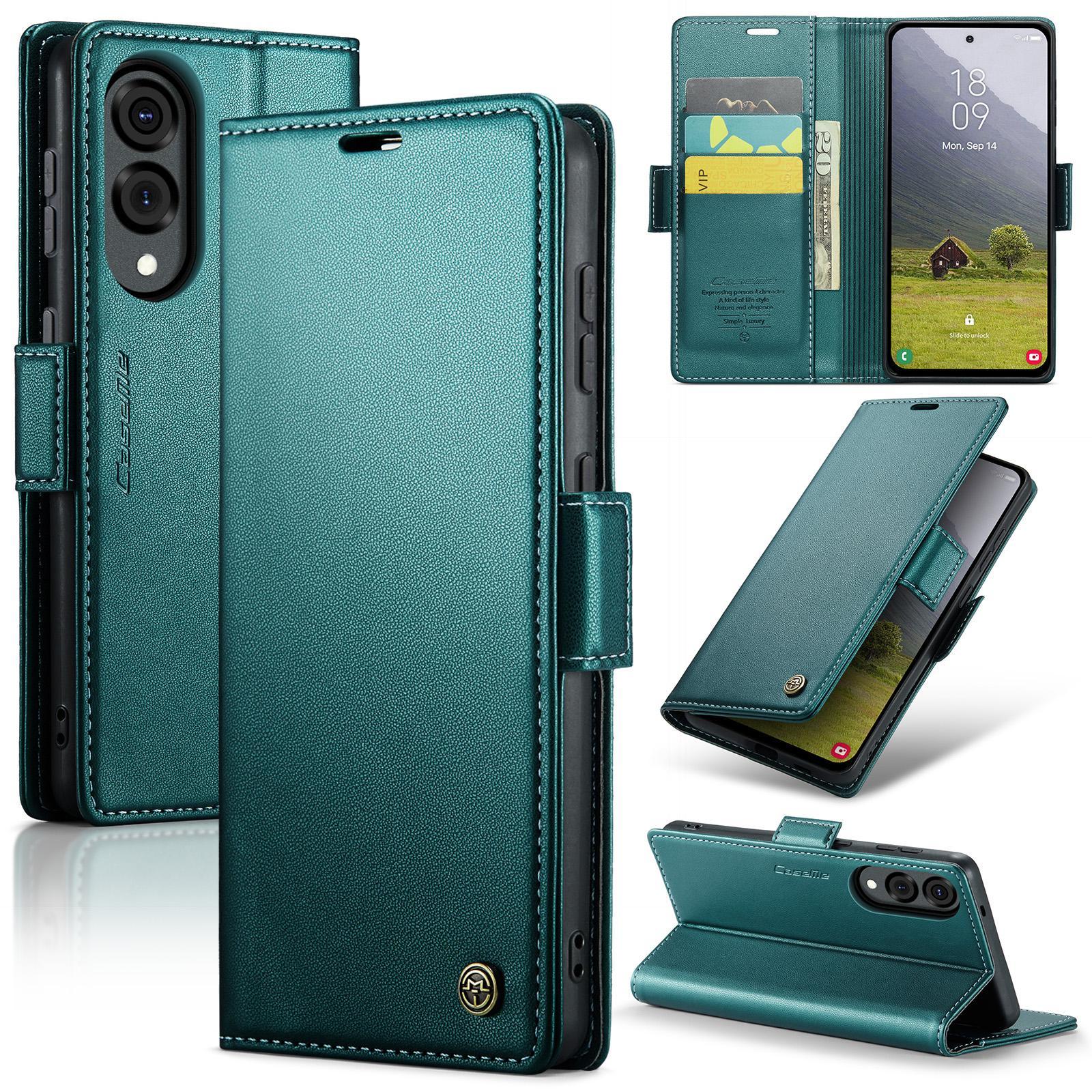 For Samsung Galaxy S25 Ultra 5G CaseMe 023 Butterfly Buckle Litchi Texture RFID Anti-theft Leather Phone CaseBlack