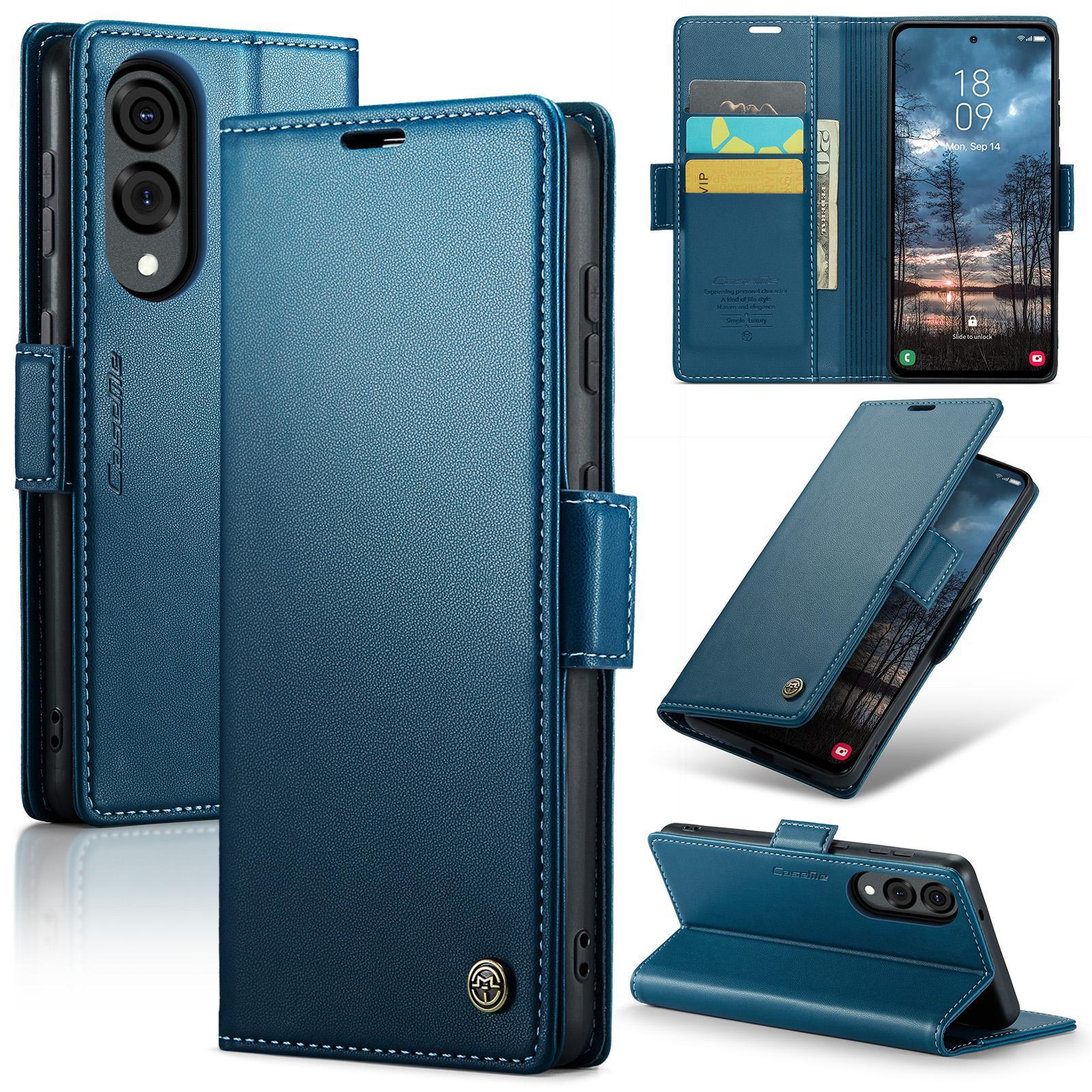 For Samsung Galaxy S25 Ultra 5G CaseMe 023 Butterfly Buckle Litchi Texture RFID Anti-theft Leather Phone CaseBlack