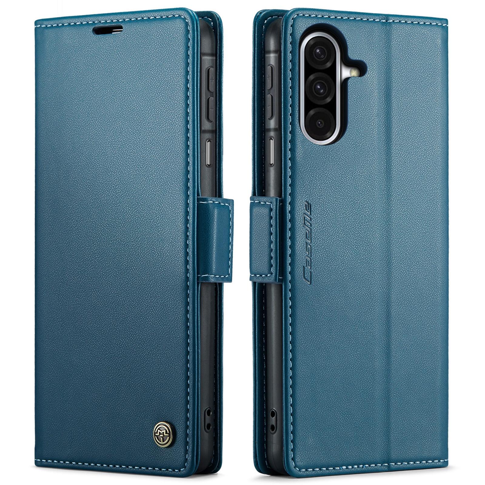 For Samsung Galaxy S25 Ultra 5G CaseMe 023 Butterfly Buckle Litchi Texture RFID Anti-theft Leather Phone CaseBlack