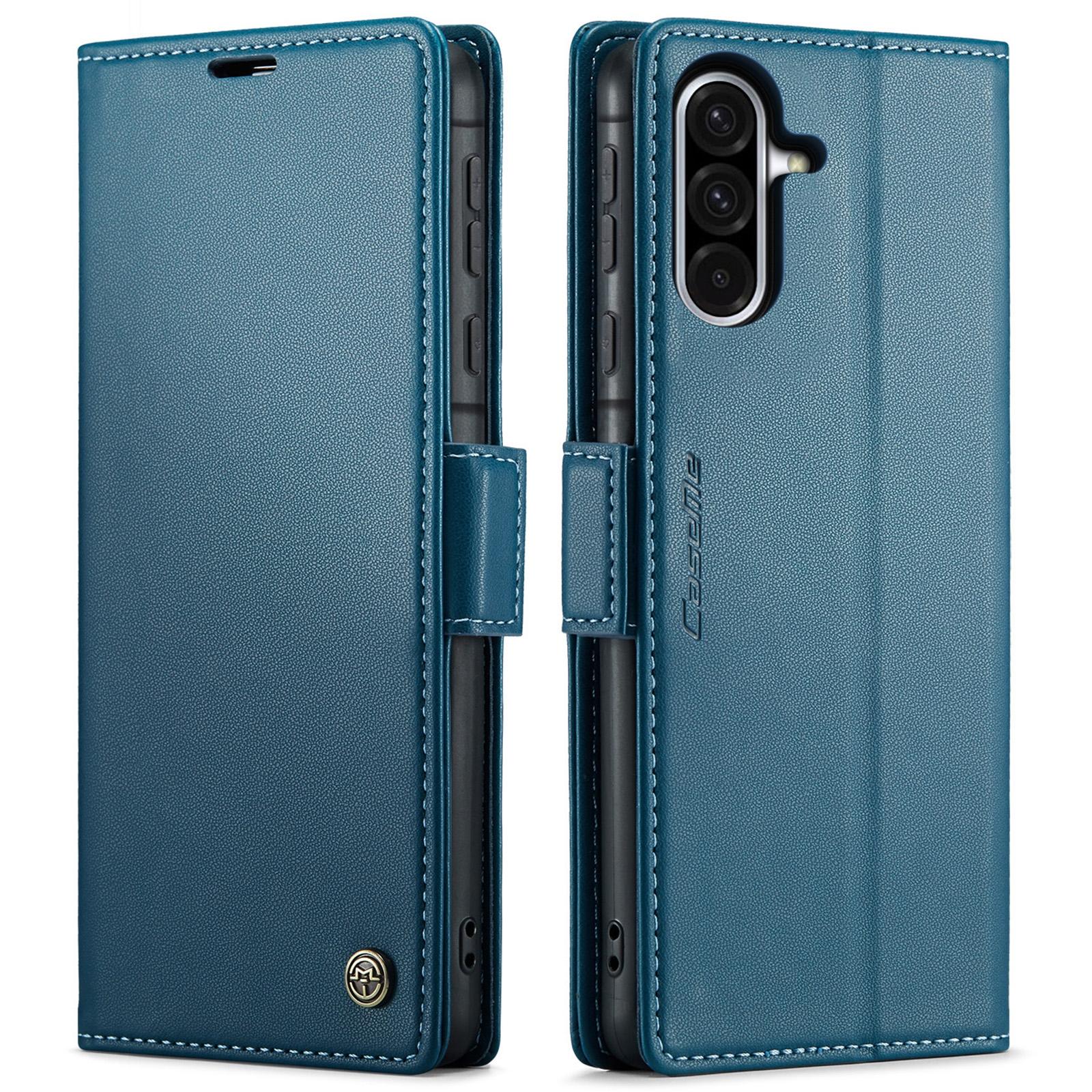 For Samsung Galaxy S25 Ultra 5G CaseMe 023 Butterfly Buckle Litchi Texture RFID Anti-theft Leather Phone CaseBlack