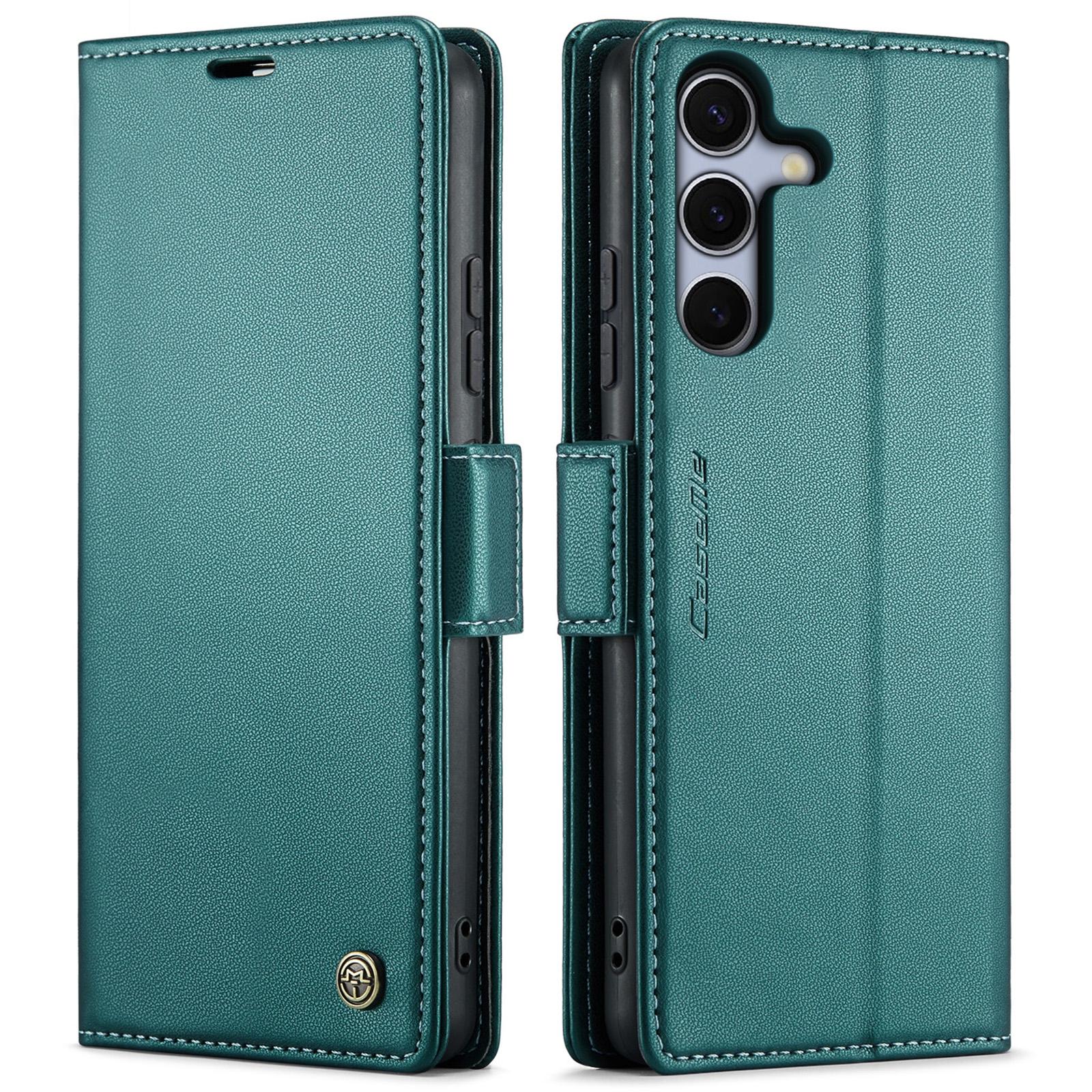 For Samsung Galaxy S25 Ultra 5G CaseMe 023 Butterfly Buckle Litchi Texture RFID Anti-theft Leather Phone CaseBlack
