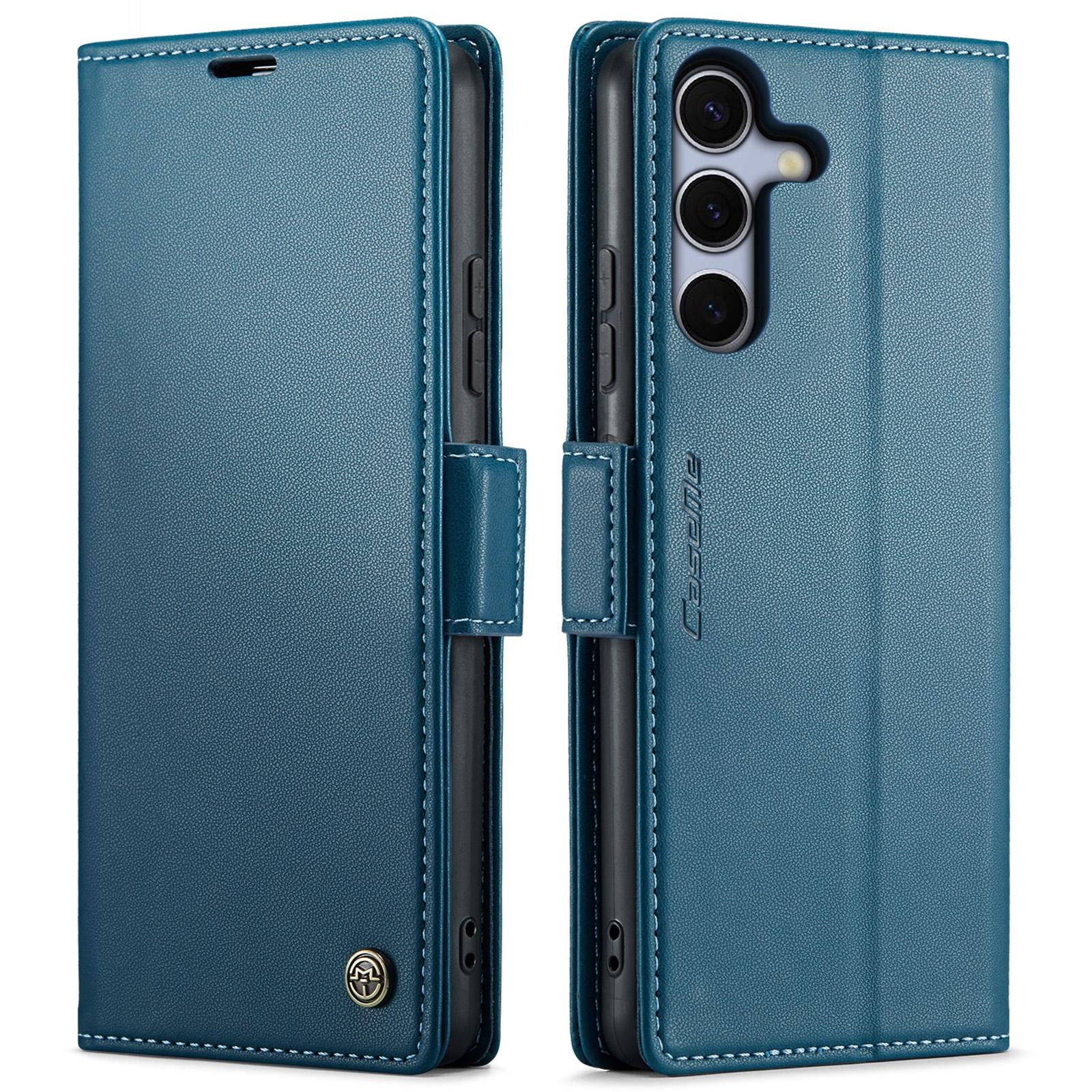 For Samsung Galaxy S25 Ultra 5G CaseMe 023 Butterfly Buckle Litchi Texture RFID Anti-theft Leather Phone CaseBlack