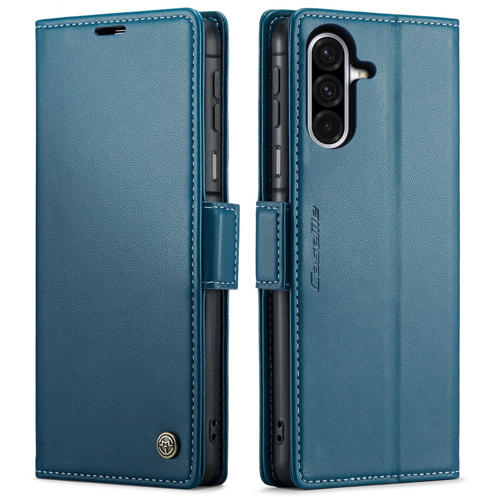 For Samsung Galaxy S25 Ultra 5G CaseMe 023 Butterfly Buckle Litchi Texture RFID Anti-theft Leather Phone CaseBlack