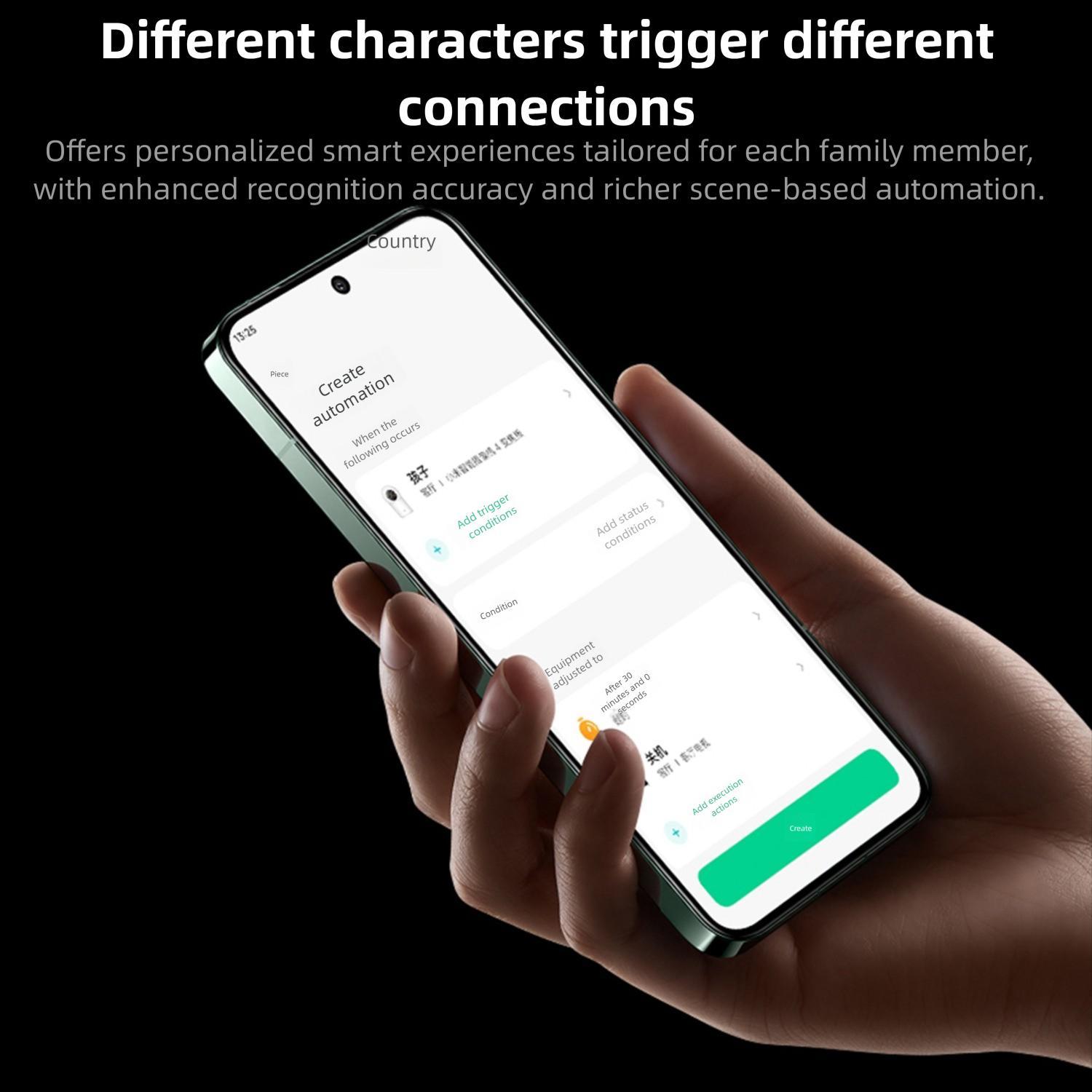 Original Xiaomi Mijia Smart Camera 4 9X Zoom Edition Baby Pet AI Facial Recognition Gesture Call Two-way Voice Camera For Mi Home APP, Plug:US Plug(White)