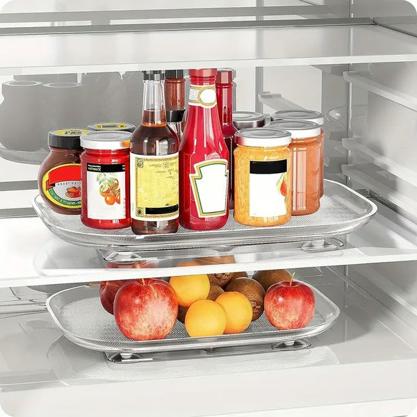 turntable organizer for refrigerator