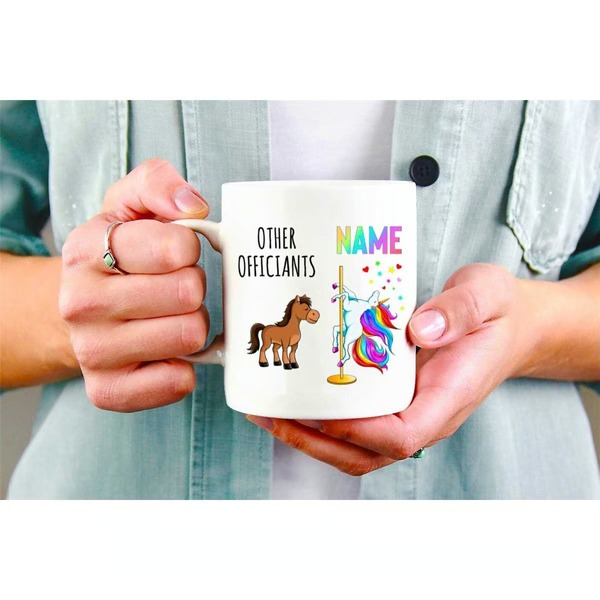 funny wedding officiant mug, wedding officiant unicorn gift, bridal party gift, wedding gifts, wedding coffee mug,office