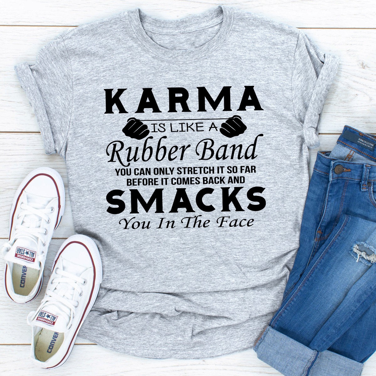 karma is like a rubber band